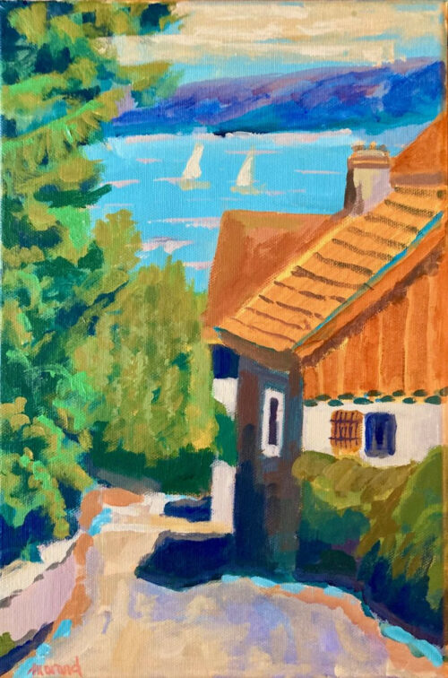 Et au bout le Lac Léman - 22 cm x 33 cm
