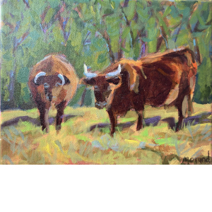 DEUX VACHES A LA BAUME