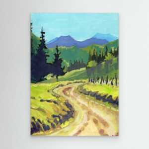 Chemin de Montagne à Bellevaux - Reproduction sur toile