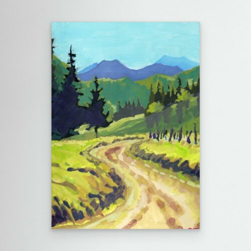 Chemin de Montagne à Bellevaux - Reproduction sur toile