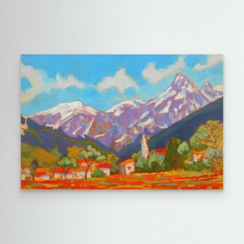 Dent d'Oche et coquelicots