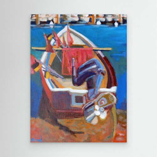 bateau rouge Yvoire