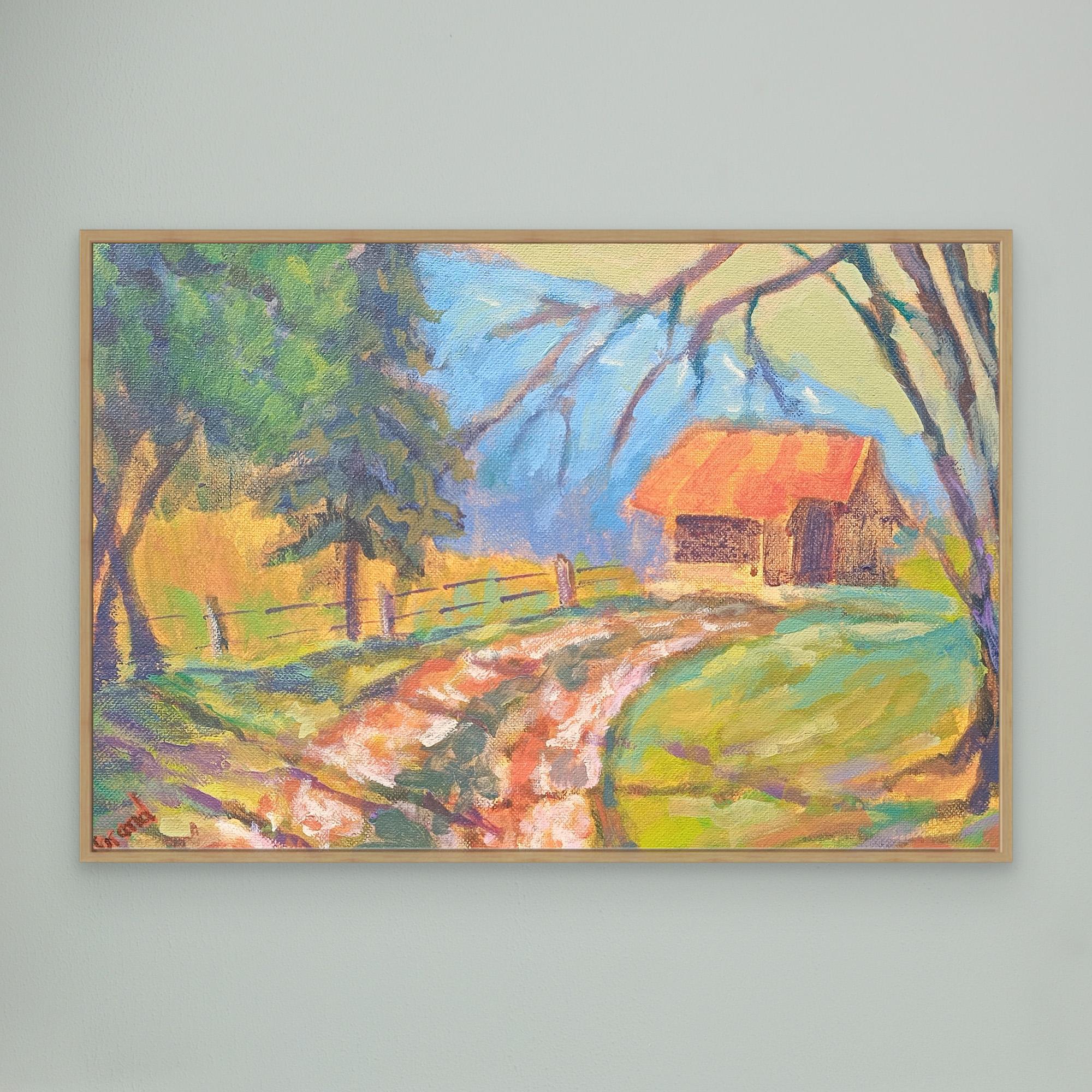 Chemin d'Alpage au Biot - Reproduction sur toile - Nathalie Morand – Image 5