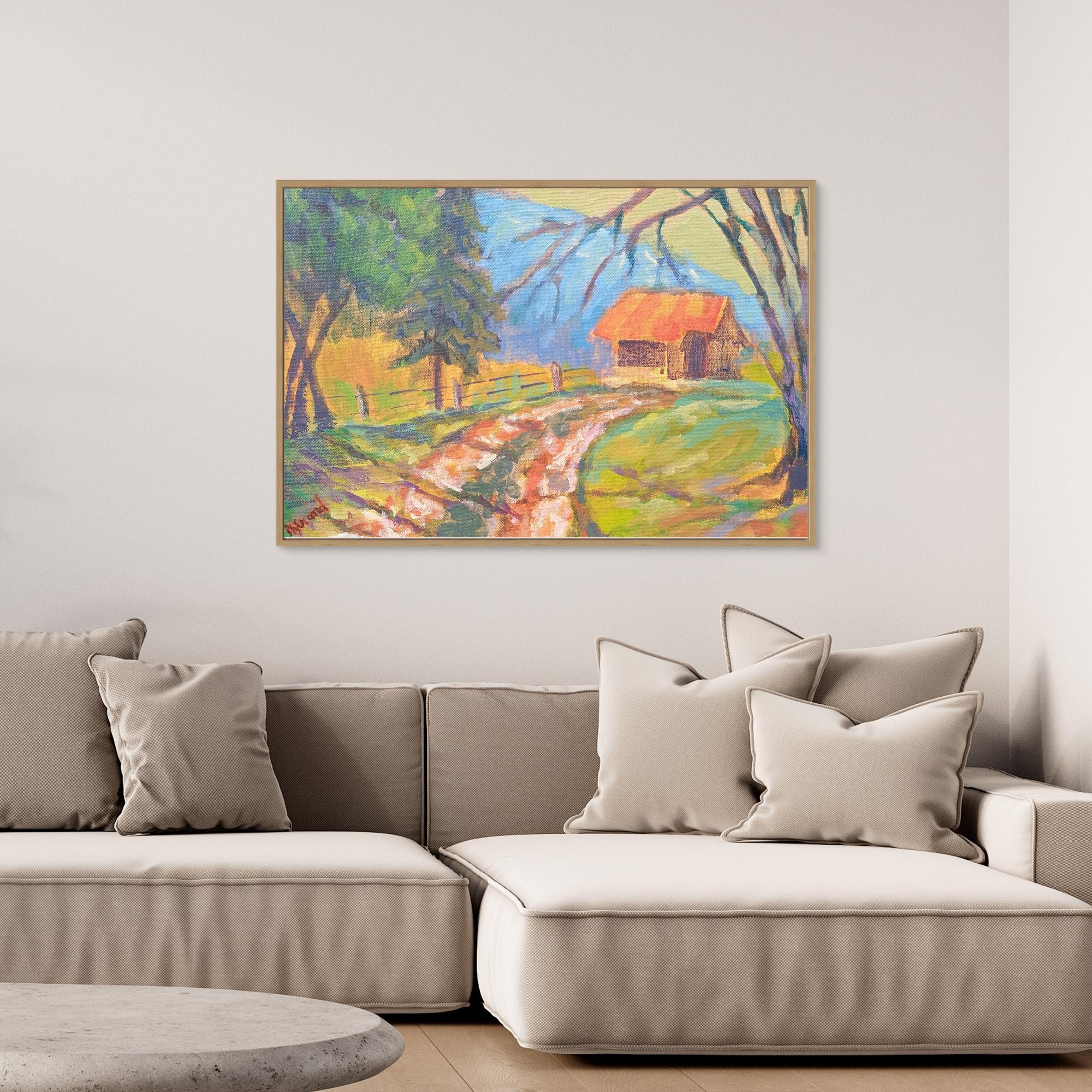 Chemin d'Alpage au Biot - Reproduction sur toile - Nathalie Morand – Image 4