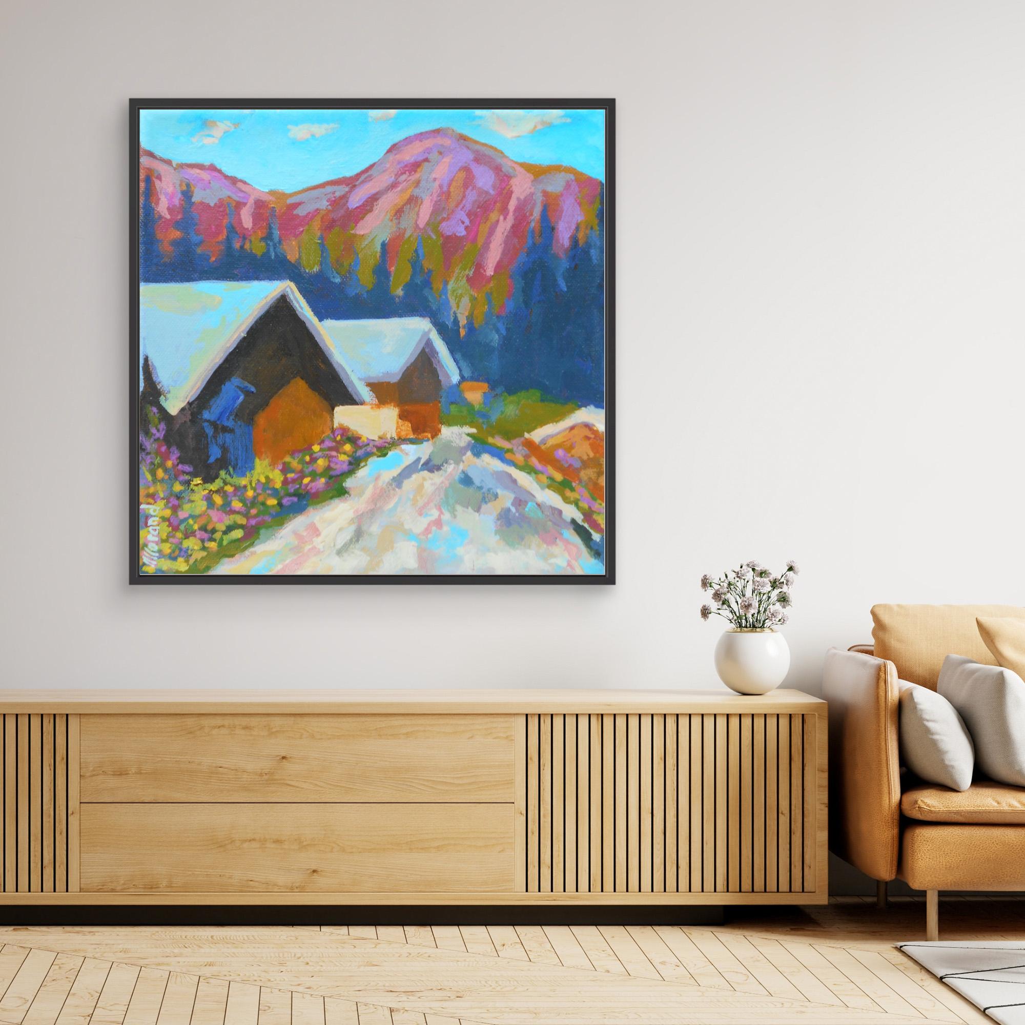 Chemin de Montagne - Reproduction sur toile - Nathalie Morand – Image 3