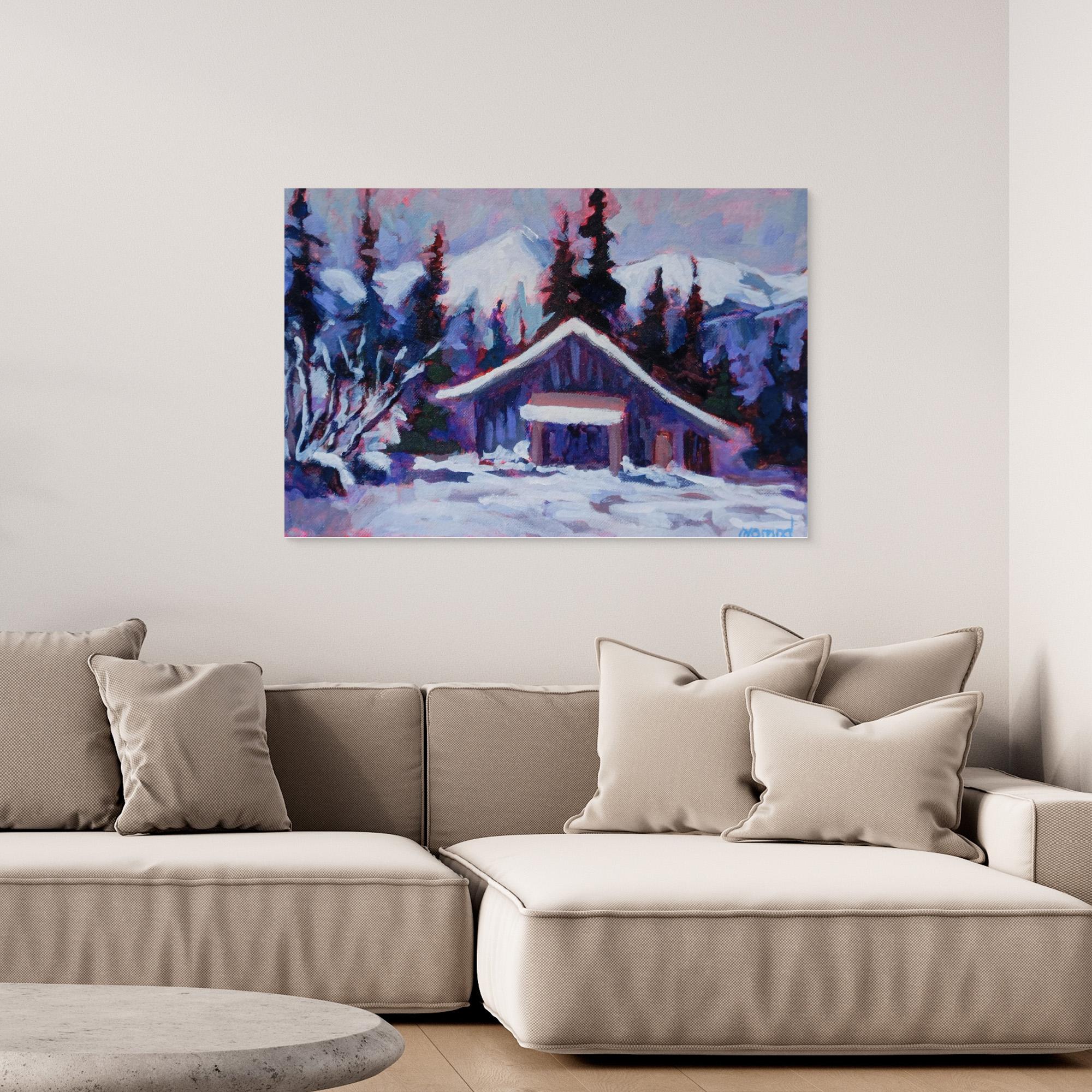 La vieille grange - Reproduction sur toile - Nathalie Morand – Image 2