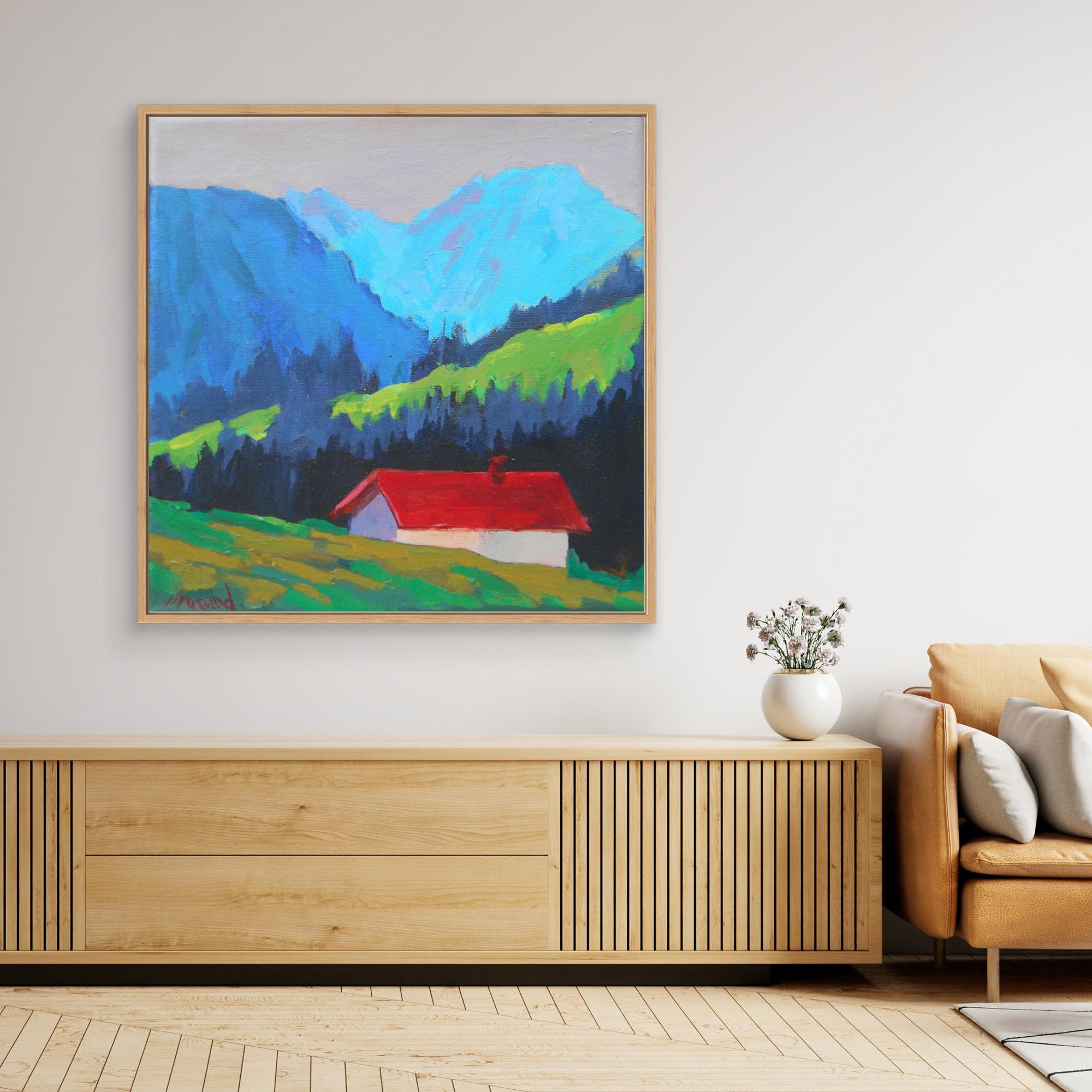 A LA CHAPELLE D'ABONDANCE - REPRODUCTION SUR TOILE - NATHALIE MORAND – Image 4