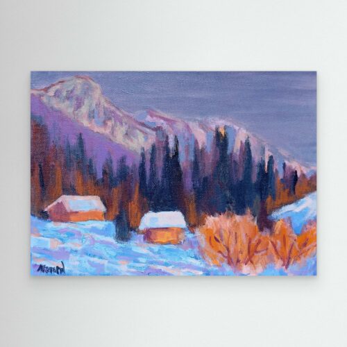 Nuit d'hiver - Reproduction sur Toile - Nathalie Morand