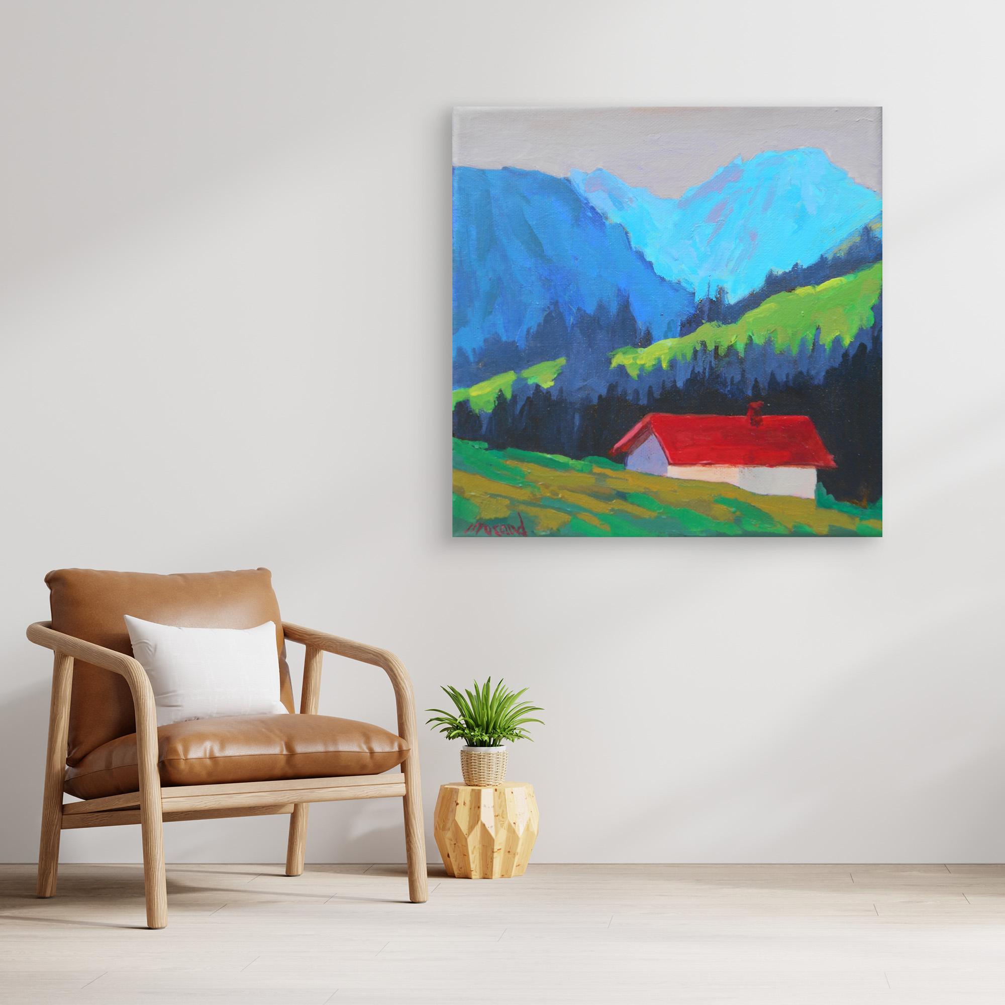 A LA CHAPELLE D'ABONDANCE - REPRODUCTION SUR TOILE - NATHALIE MORAND – Image 2