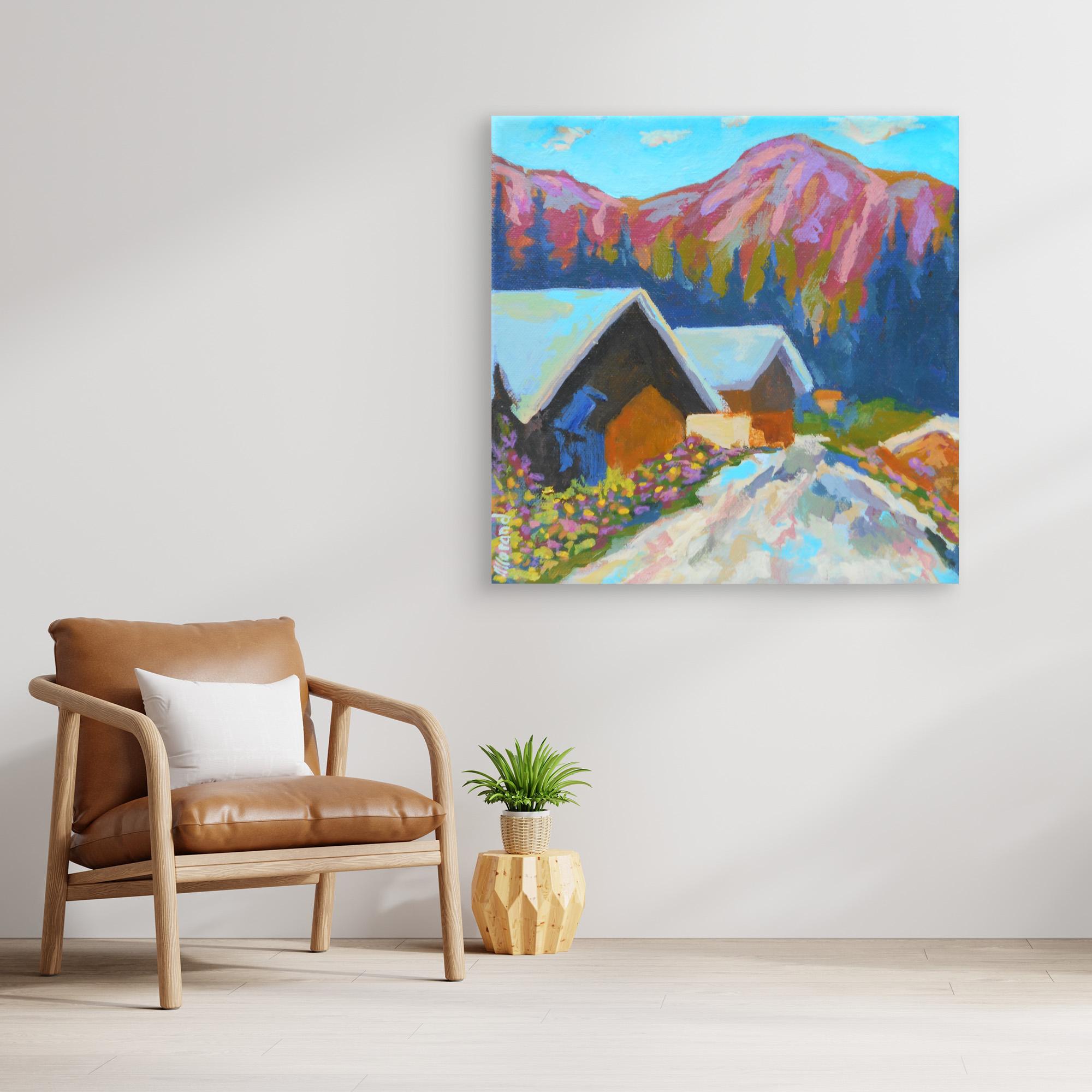 Chemin de Montagne - Reproduction sur toile - Nathalie Morand – Image 8