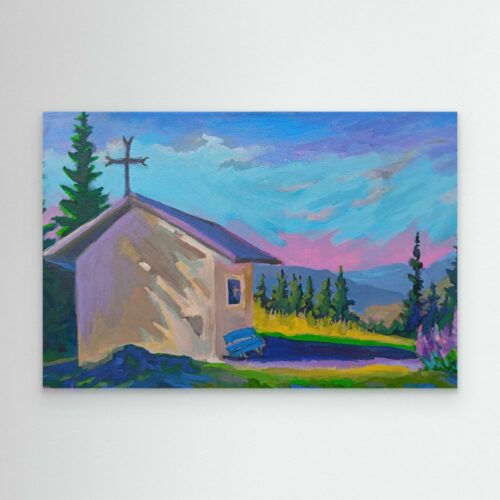 LA CHAPELLE DE JACQUICOURT REPRODUCTION SUR TOILE